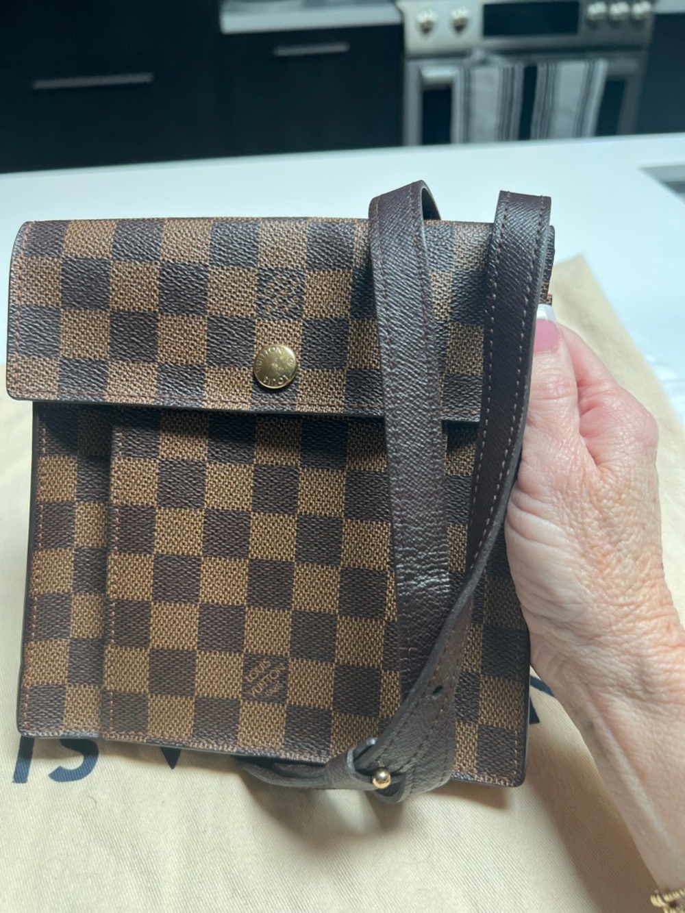 Louis Vuitton Damier Ebene Pimlico Crossbody Purse - Picture 3 of 15